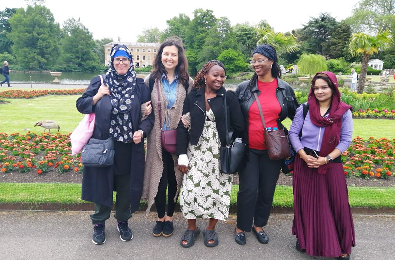Family carers visiting Kew Garden